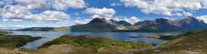 Upper Loch Torridon, west coast Scotland. Panorama, from 7 pictures. Source: Wikimedia commons