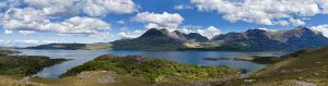 Upper Loch Torridon, west coast Scotland. Panorama, from 7 pictures. Source: Wikimedia commons